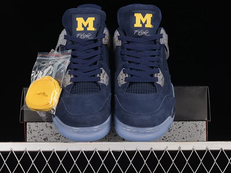 All categories Air Jordan Jordan series basketball shoes Air Jordan 4 Air Jordan 4 Retro AJ4 Joe 4 blue customized basketball shoes AJ4-1036660